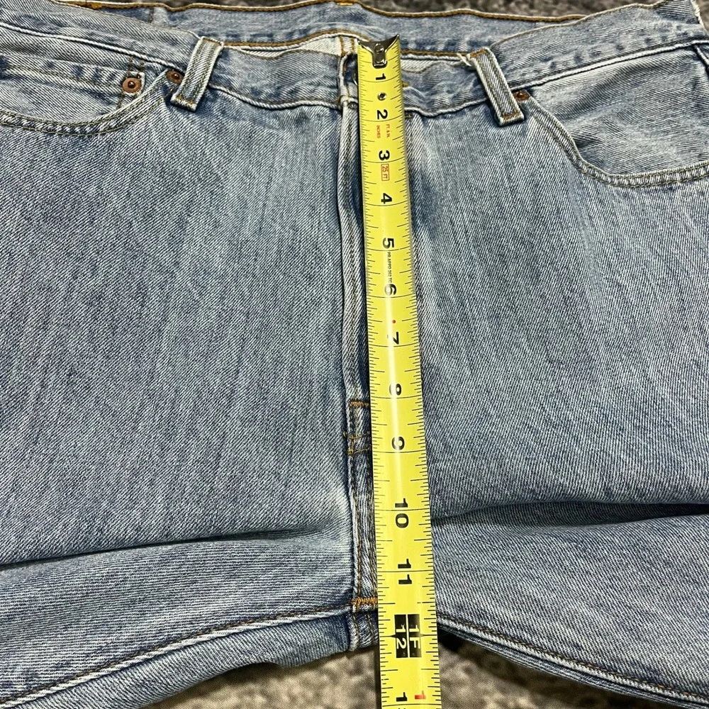 Levi's 501‎ Jeans Mens 35x32 Light Blue Denim Button Fly Straight Leg